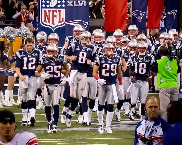 New England Patriots grand entrance